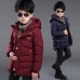 Hooded down parka